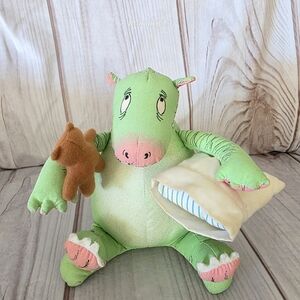 Dennis The Monster Bed Cloth Stuffed Toy Susan Varley MerryMakers 7 Inch 1986